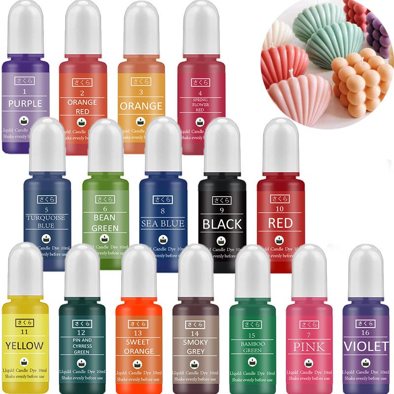 Candle Dye Chip - 10 ml/Bottiglia Candela Cera Pigmento Colorante
