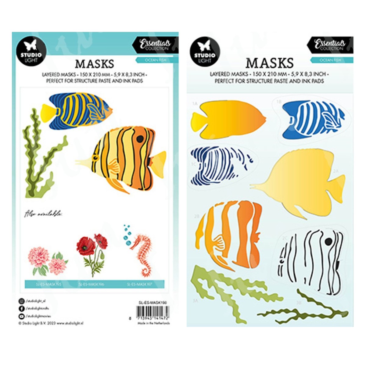 Candle Making Instructions - 2023 New Ocean Fish stencil fustelle