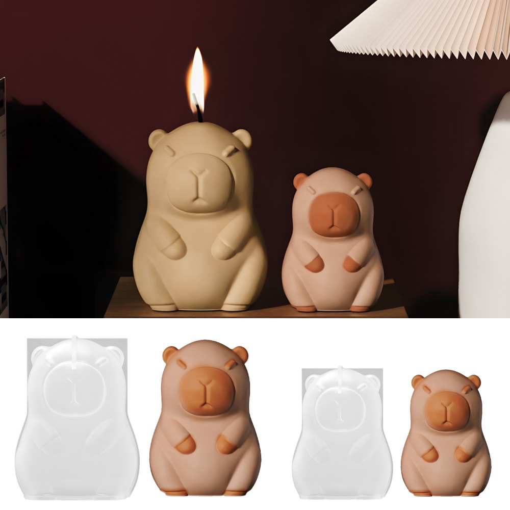 Candle Making Course - Capibara in piedi candela profumata stampo