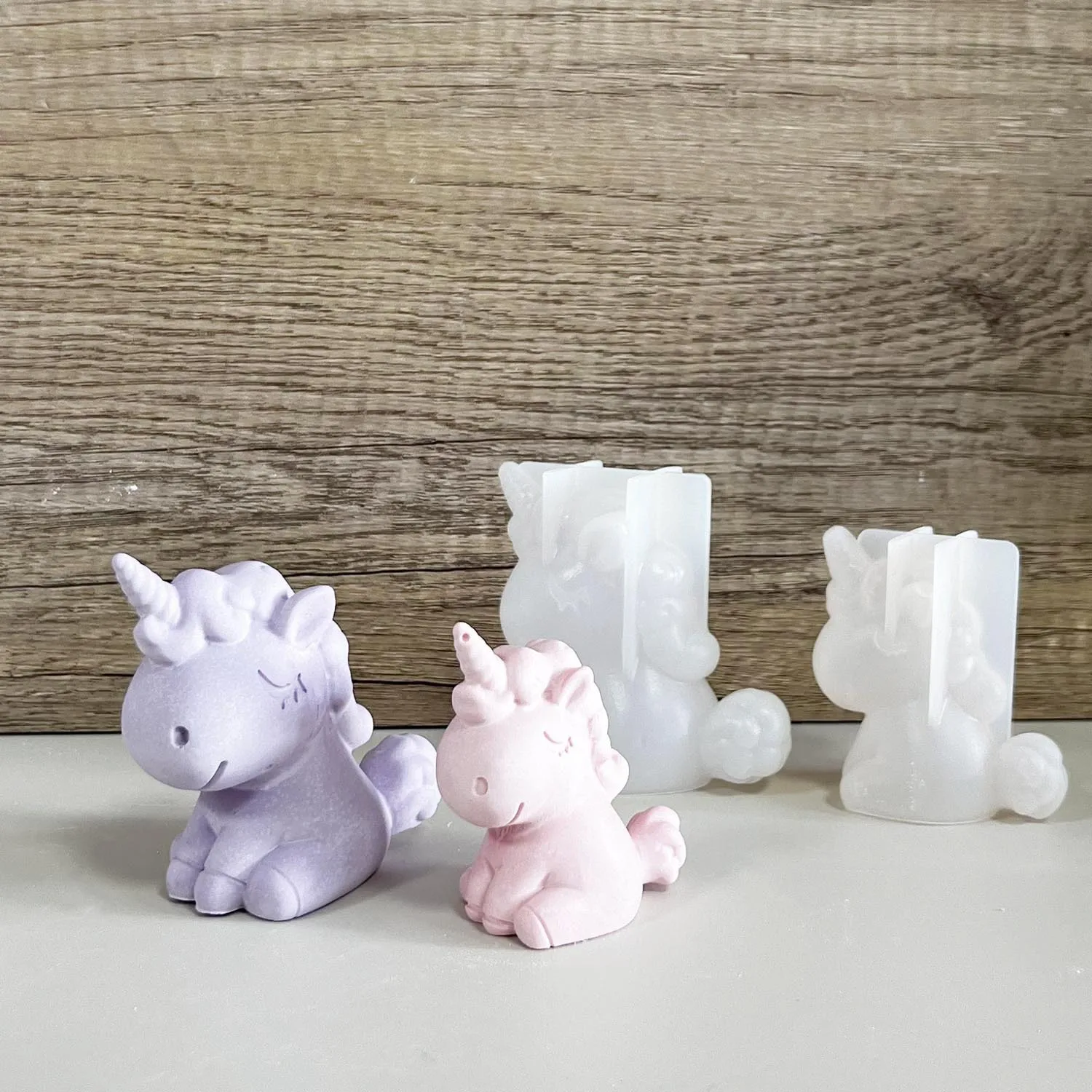 Candle Making Supplies Wholesale - 3D geometrica in silicone unicorno gatto