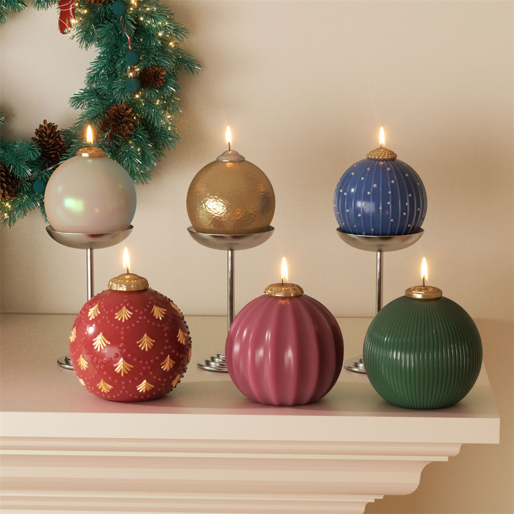 Candle Making Supplies Wholesale - Nicole Christmas Bauble Candela Stampo in