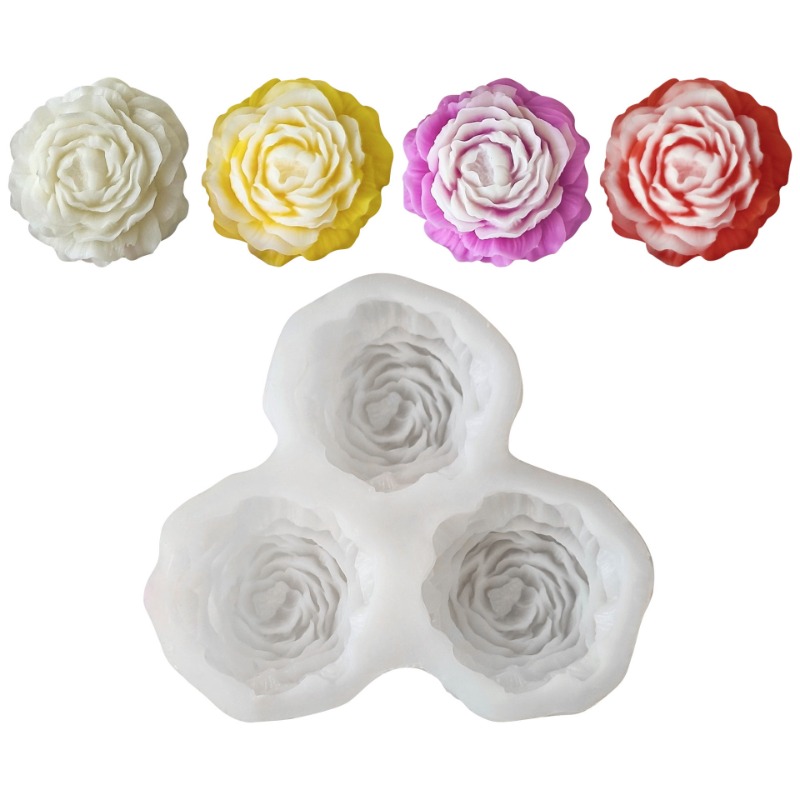 Candle Making Supplies Wholesale - 3 pz/set Fiore di Peonia Candela