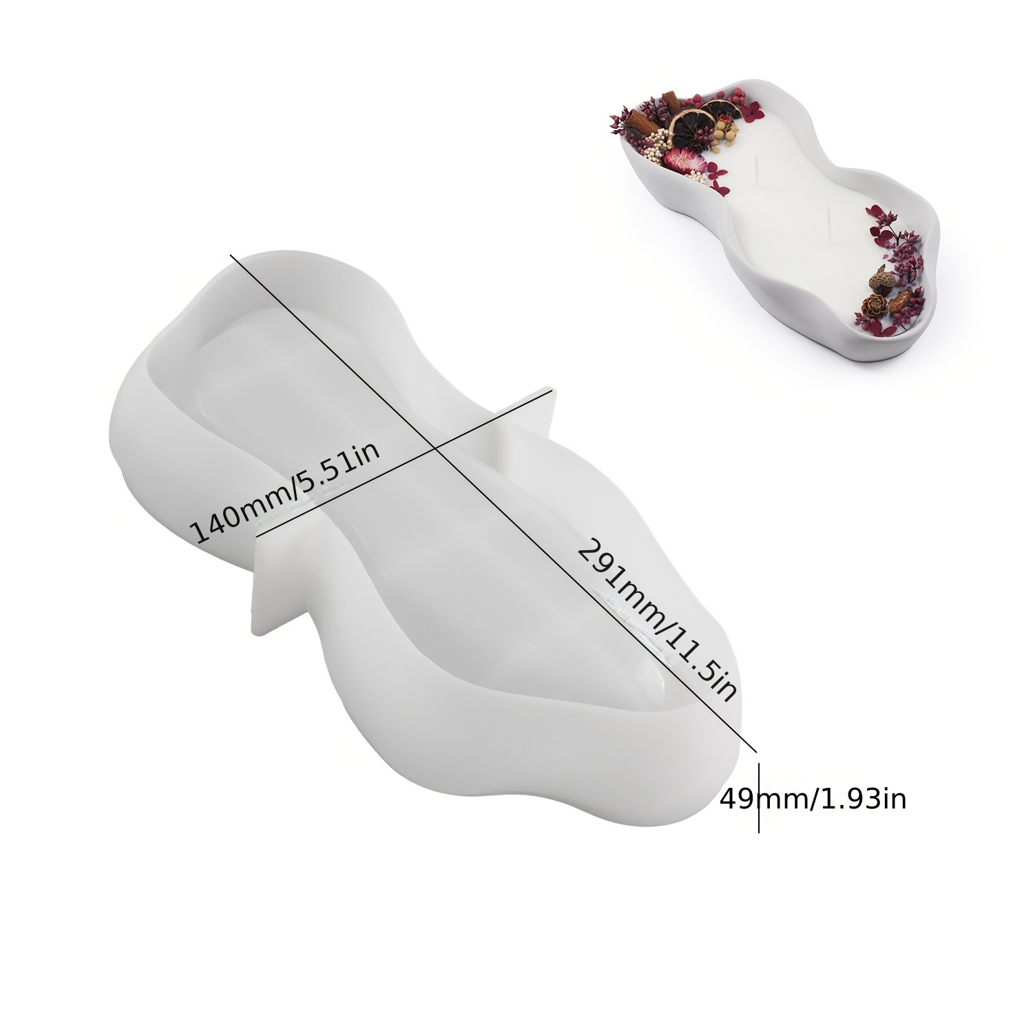 1 grande stampo ovale irregola - Candle Making Vessels recensione e prezzo