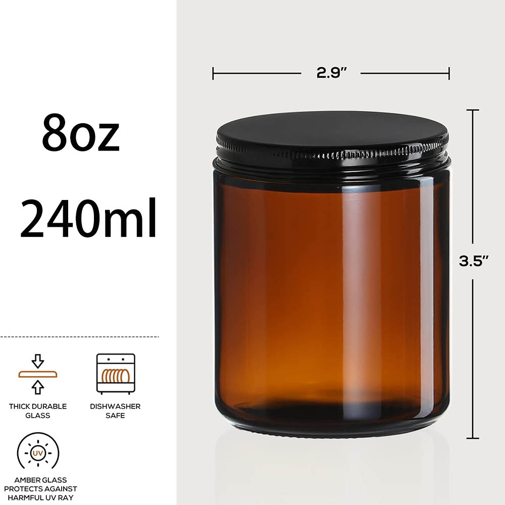 Barattoli in Vetro Ambrato da  - Candle Making Vessels recensione e prezzo